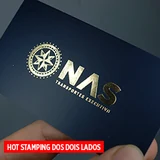 Cartão de Visita Hot Stamping dos dois lados