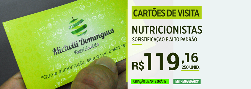 Cartão de visita Nutricionista