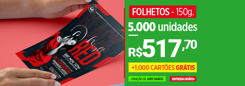 Folhetos 10x15 150g