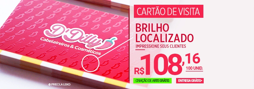 Grafica Cartão de Visita Verniz Localizado