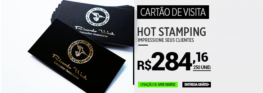 Imprimir Cartão de Hot Stamping