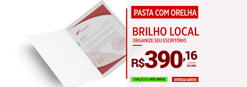 Pasta com Orelha - Verniz Localizado