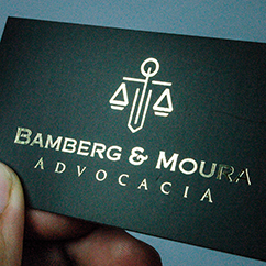 Cartão de Visita Advogado Luxo
